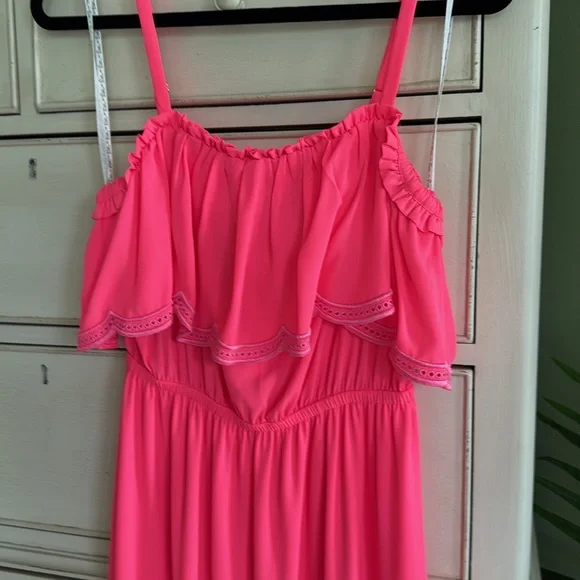 Lilly Pulitzer Adia Maxi Dress Love Potion Pink Maxi Dress size S - Picture 3 of 8